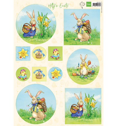 Marianne Design - Knipvel A4 - Hetty&#039;s Easter - HK1702 
