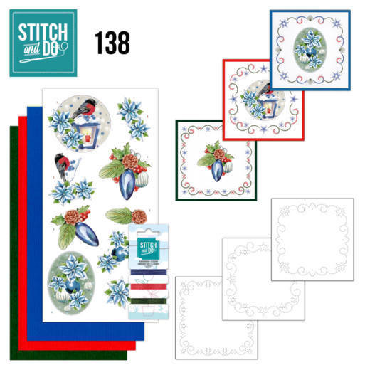 STDO138 Stitch and Do 138 - Jeanine's Art -&nbsp;Christmas Flowers - Christmas Lantern