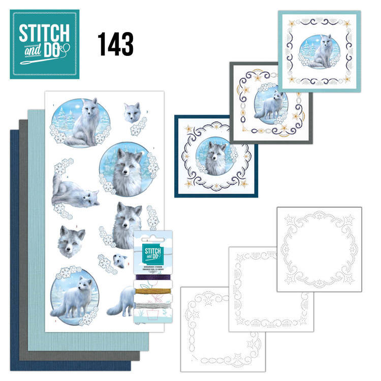 STDO143 Stitch and Do 143 - Amy Design - Winter Foxes&nbsp;