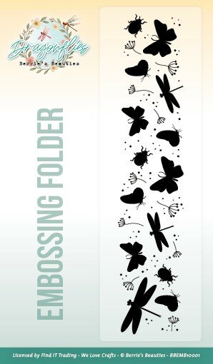 Embossing Folder - Berrie's Beauties - Dragonflies BBEMB10001