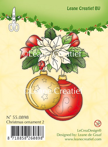 Clear stamp Christmas ornament 2
