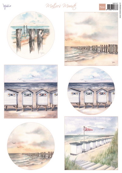 Marianne design, A4 knipvel Mattie&#039;s Mooiste beach mb0167