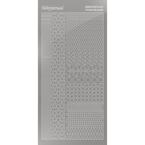 Hobbydots sticker - Mirror - Silver STDM118