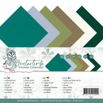 YC-A5-10021 Linen Cardstock Pack - A5 - Yvonne Creations - Winter Time