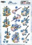 3D Pushout Sheet - Berries Beauties - Blue Meadow - Music SB11032