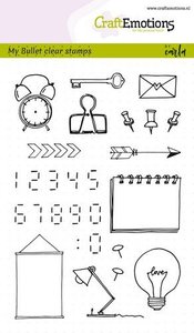 CraftEmotions clearstamps A6 - Bullet Journal - images-digits Carla Kamphuis 130501/1753
