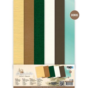 Linen Cardstock Pack - Berries Beauties - Cosy Winter - A4 BB-A4-10023