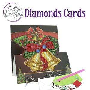 Dotty Designs Diamond Easel Card 150 - Christmas Bells DDDC1150