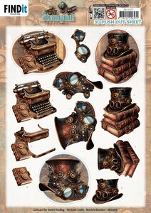 3D Pushout Sheet - Berries Beauties - Steampunk - Objects SB11072