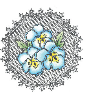 Marianne design, Clear Stamp  -  Pansies