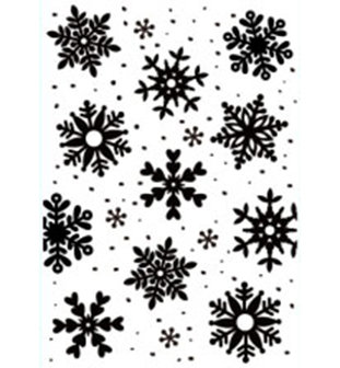 Nellie Snellen - Embossing template - 106x150mm Snowflakes