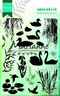 Marianne design, Clear stamp - Silhouette wetlands CS1017 -150mmx115 mm