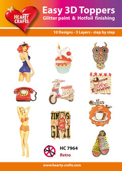 Easy 3d toppers, HC7964 Retro