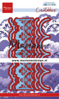 Marianne desgn - LR0637 - Creatables stencil - Anja&#039;s mix and match edge