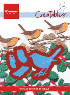 Marianne desgn - LR0509 - Creatables stencil - Tiny&#039;s Red Robin