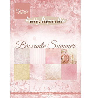 Marianne design - Pretty Papers bloc -  PK9166 - Brocante summer