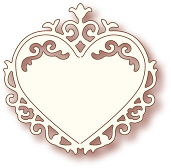 Wild Rose - SD006- Ornate Heart