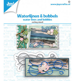 Joy! stencil- 6002/1477 - Snijstansmal - Waterlijnen en Bubbels
