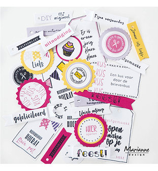 Marianne design - CS1076 Houtstempel set &ndash; Feest!