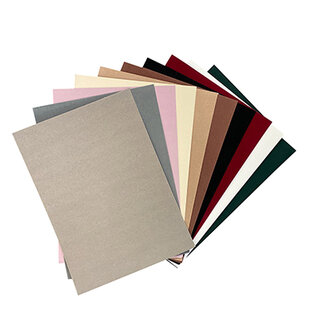 Fluweel Papier zelfklevend 10 vellen A4 Natuur/Donkere kleuren 8011/0004