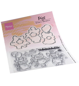 Marianne design, Eline&#039;s Animals - Pigs EC0187