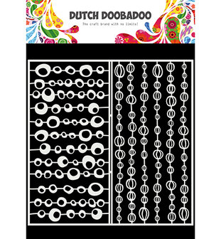 DDBD - Dutch Doobadoo Mask Art Slimline Groovy Cirkels 470.715.821 210x210mm