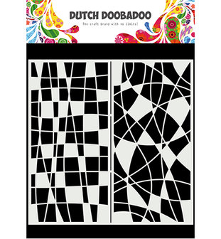 DDBD - Dutch Doobadoo Mask Art Slimline Mozaiek lijnen 470.715.824 210x210mm