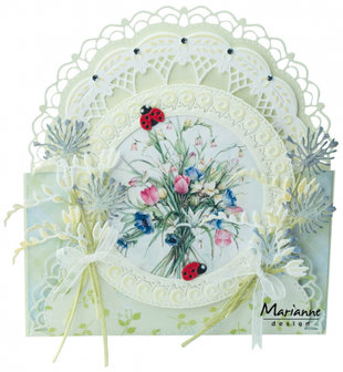 Marianne desgn - Creatable Petra&lsquo;s Folding Gate Floral LR0701 120x200mm