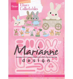 Marianne desgn - Collectable Eline&lsquo;s baby konijntje COL1463 15x21 cm