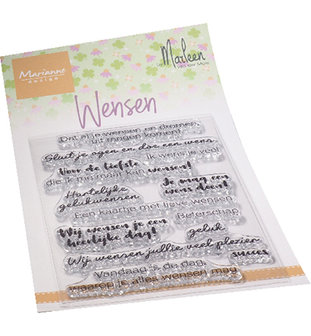 Marianne desgn - Clear Stamps Wensen (NL) by Marleen CS1078 110x180mm