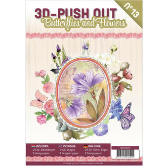 3D Push Out Book -  Butterflies and flowers  3DPO10013