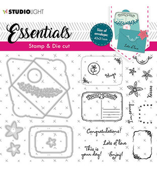 Studio Light - SL-  Stamp &amp; Cutting Die Rectangular envelope Essentials nr.57