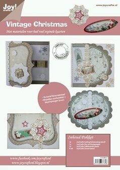 Kaart pakket 12 vintage christmas