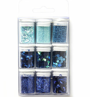 Glitter set  12194-9406 - Blue   assorted