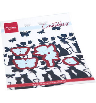 Marianne desgn - LR0743 Creatables stencil - Silhouette Fairy &amp; Butterflies