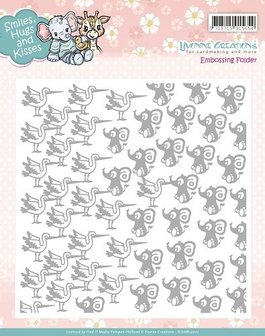 Smiles, Hugs and kisses, embossing folder