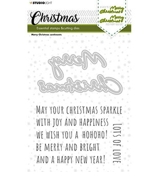 Studio Light Stamp &amp; Cutting Die -  sentiments Essentials nr.43 SL-ES-SCD43