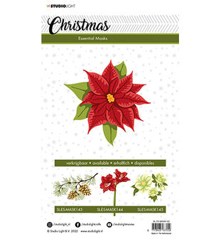 Studio Light Mask - Poinsettia -Essentials nr.142 SL-ES-MASK142 150x210mm