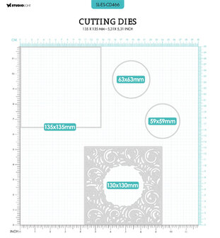 Studio Light Cutting Die Essentials nr.466 SL-ES-CD466 135x135mm