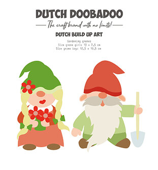 Dutch Doobadoo Card Art Built up gardening Gnome A5 470.784.196