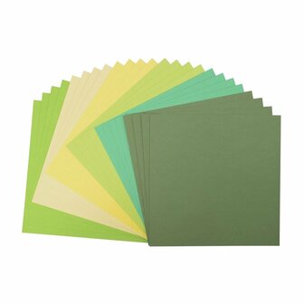 Vaessen Creative - Florence &bull; Cardstock Papier Textuur 30,5x30,5cm Groen