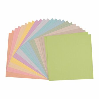Vaessen Creative - Florence &bull; Cardstock Papier multipack texture 30,5x30,5cm Pastel