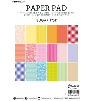 Studio Light Paper Pad Essentials Patterns Sugar Pop SL-ES-PP42 210x148mm