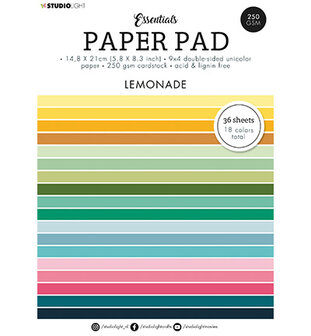 Studio Light Paper Pad Essentials - Limonade - nr.91 SL-ES-PP91 A5