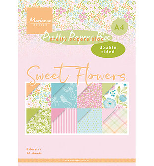 Marianne Design -  Paperpad Sweet Flowers PK9183 A4
