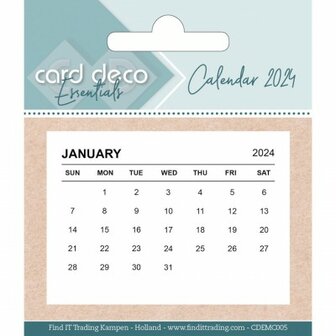 Card Deco Essentials - kalender Tabs