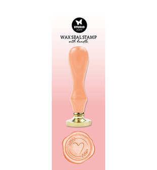 Studio Light  - Wax Stamp with handle Peach heart Essentials Tools nr.09 SL-ES-WAX09 