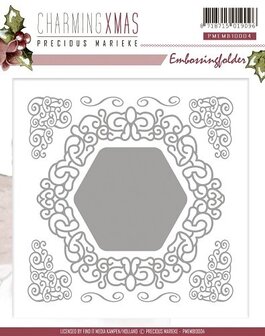 Precious marieke, CharmingXmas , embossing folder