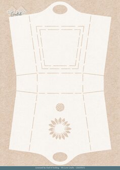 Stencil - Card Deco Essentials - Blooming Sun - Blooming Sunflower A4 CDEST072