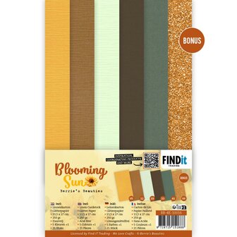 Linen Cardstock Pack - Berries Beauties - Blooming sun - 4K BB-4K-10016